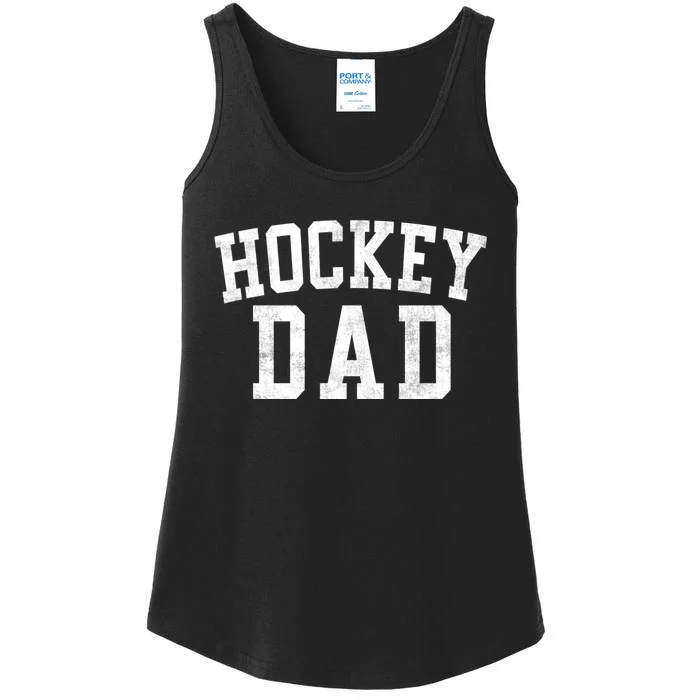 Hockey Dad Classic Bold Font FatherS Day Daddy Ladies Essential Tank