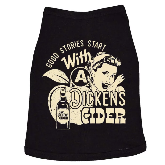 Hard Dickens Cider Girl Whiskey And Beer Apple Humor Doggie Tank