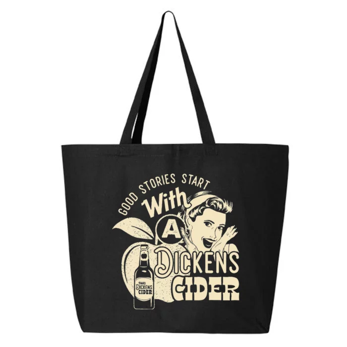 Hard Dickens Cider Girl Whiskey And Beer Apple Humor 25L Jumbo Tote