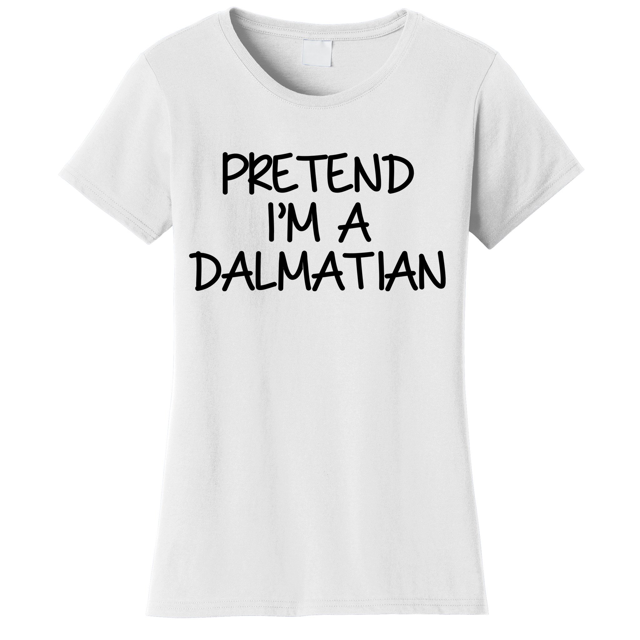 Pretend I'm A Dalmatian Shirt Funny Lazy Halloween Costume T-Shirt