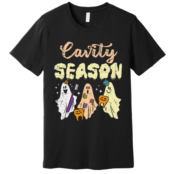 Halloween Dentist Cavity Season Dental Costume Gift Premium T-Shirt