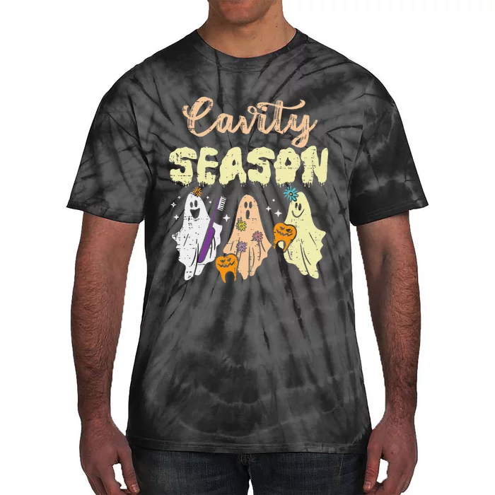 Halloween Dentist Cavity Season Dental Costume Gift Tie-Dye T-Shirt