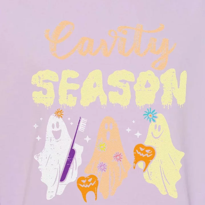 Halloween Dentist Cavity Season Dental Costume Gift Garment-Dyed Sweatshirt