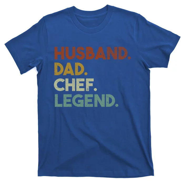 Husband Dad Chef Legend Vintage Cook Dad Gift T-Shirt