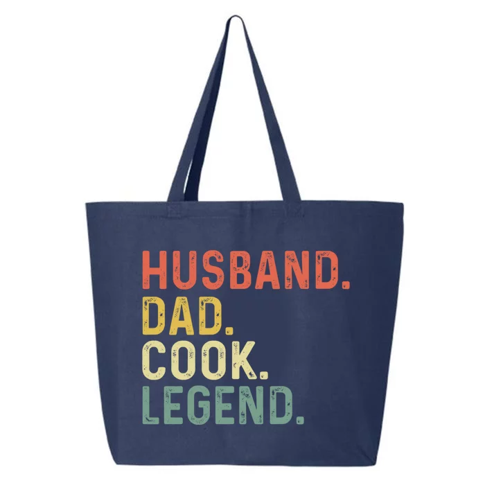 Husband Dad Cook Legend Funny Retro Gift For Cook Dad Cool Gift 25L Jumbo Tote