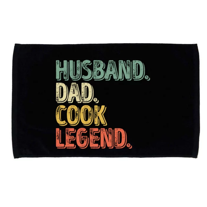 Husband Dad Cook Legend Cool Gift Funny Fathers Day Gift Microfiber Hand Towel