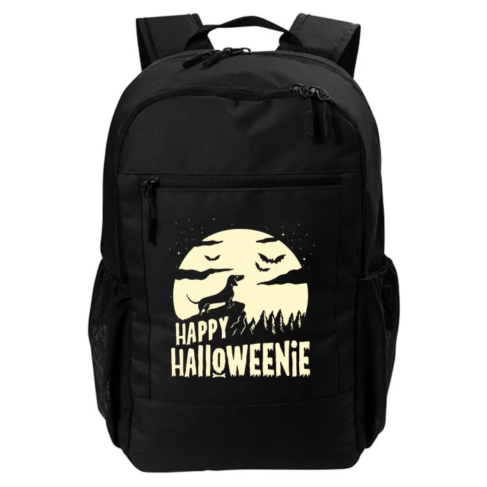 Halloween Dachshund Costume Dog Weiner Dog Moon Halloweenie Daily Commute Backpack