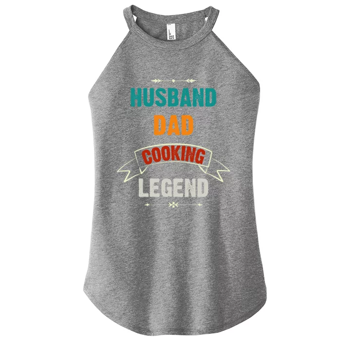 Husband Dad Cooking Legend Vintage Funny Cooking Great Gift Women’s Perfect Tri Rocker Tank