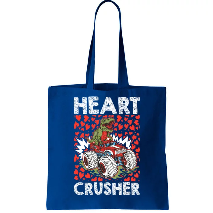 Heart Dinosaur Crusher Valentines Day Tgiftrex Riding Car Gift Tote Bag