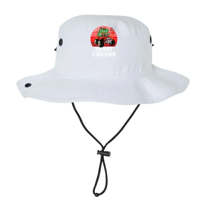 Heart Dinosaur Crusher Valentines Day Tmeaningful Giftrex Riding Car Gift Legacy Cool Fit Booney Bucket Hat