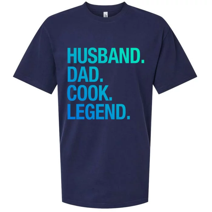 Husband Dad Cook Legend Gift Sueded Cloud Jersey T-Shirt