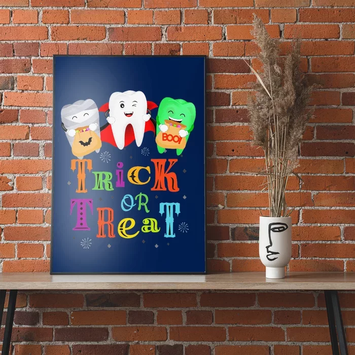 Halloween Dental Costume Funnyth Squad Dentist Poster