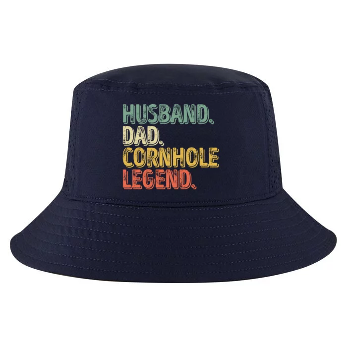 Husband Dad Cornhole Legend Gift Funny Fathers Day Great Gift Cool Comfort Performance Bucket Hat