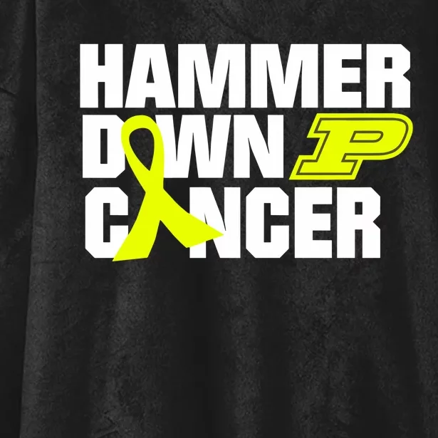 Hammer Down Cancer Hooded Wearable Blanket