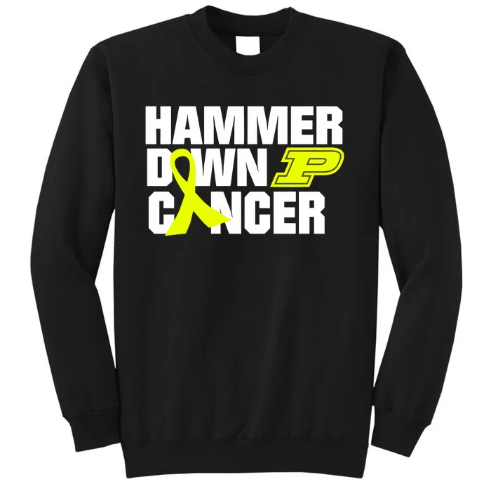 Hammer Down Cancer Tall Sweatshirt