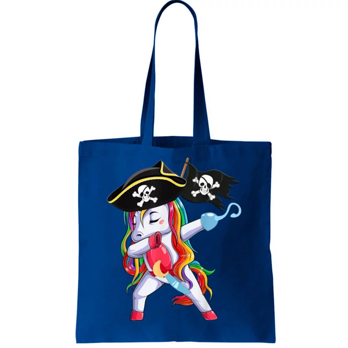 Halloween Dabbing Cute Pirate Unicorn Tote Bag