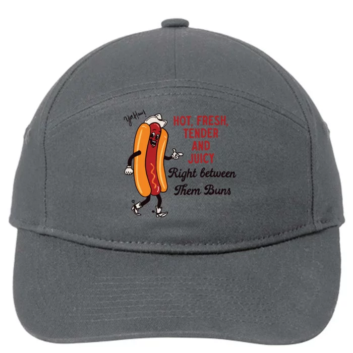 Hot Dog Cowboy 7-Panel Snapback Hat