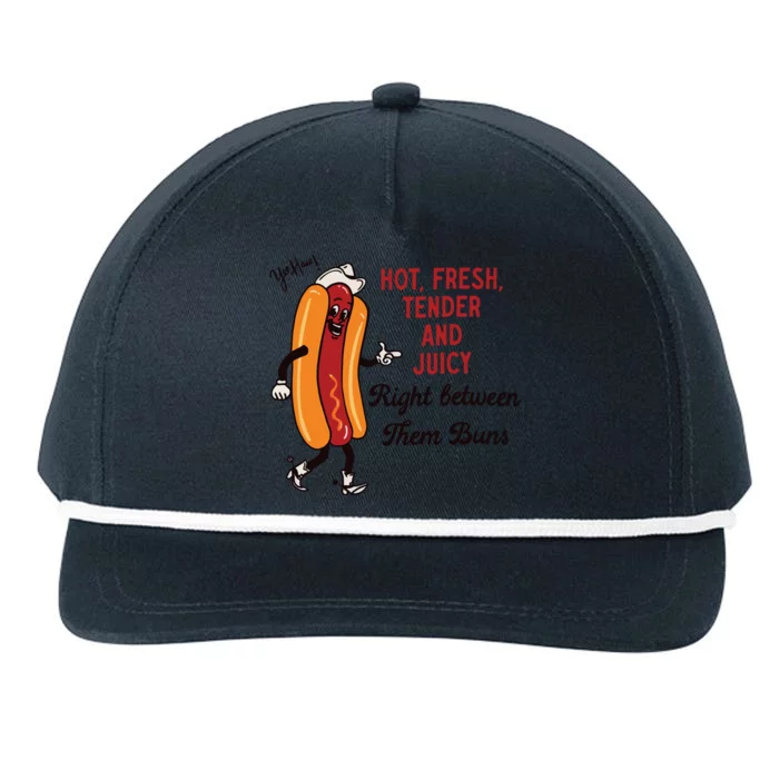 Hot Dog Cowboy Snapback Five-Panel Rope Hat