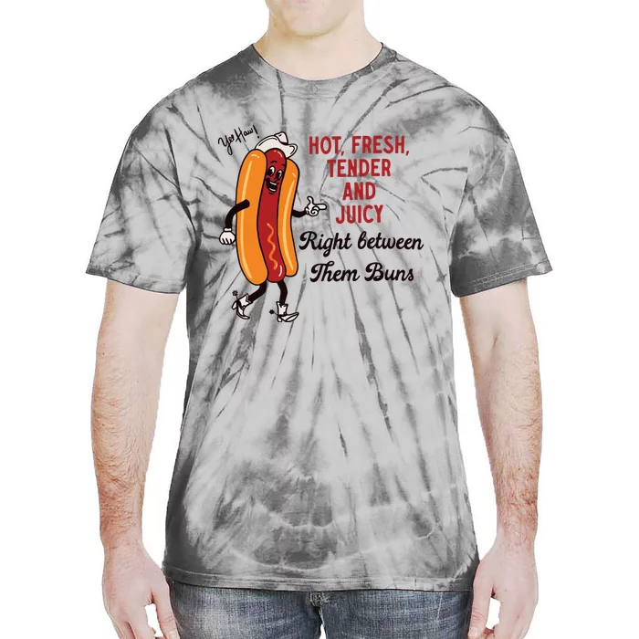 Hot Dog Cowboy Tie-Dye T-Shirt