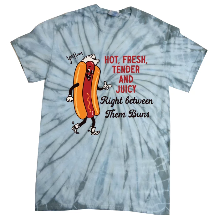 Hot Dog Cowboy Tie-Dye T-Shirt