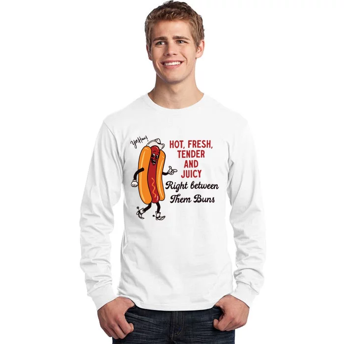 Hot Dog Cowboy Tall Long Sleeve T-Shirt