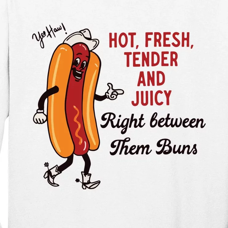 Hot Dog Cowboy Tall Long Sleeve T-Shirt