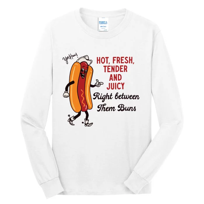 Hot Dog Cowboy Tall Long Sleeve T-Shirt