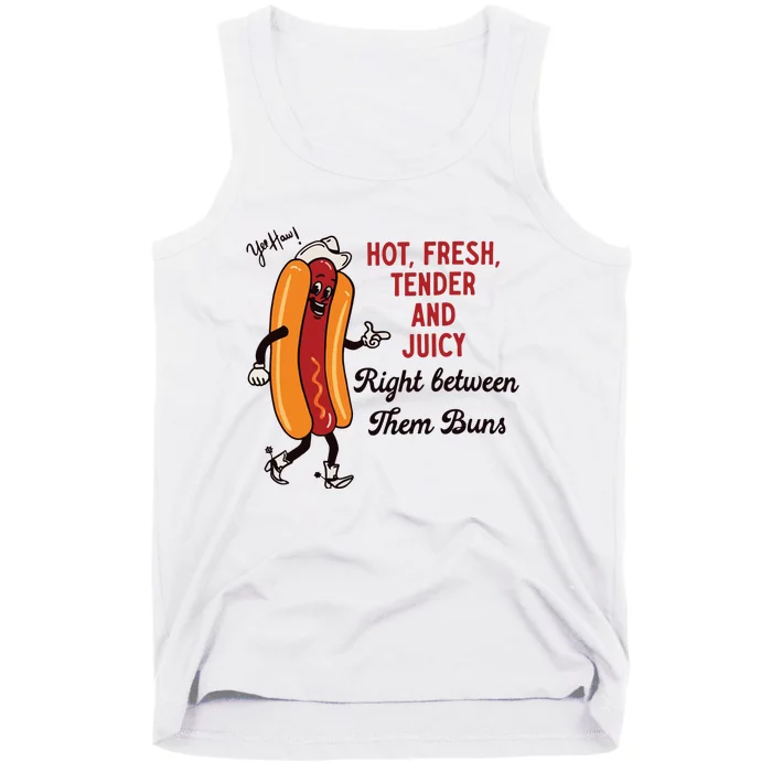 Hot Dog Cowboy Tank Top