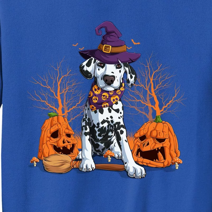 Halloween Dalmatian Costume Pumpkin Dog Dalmatian Owner Gift Tall Sweatshirt