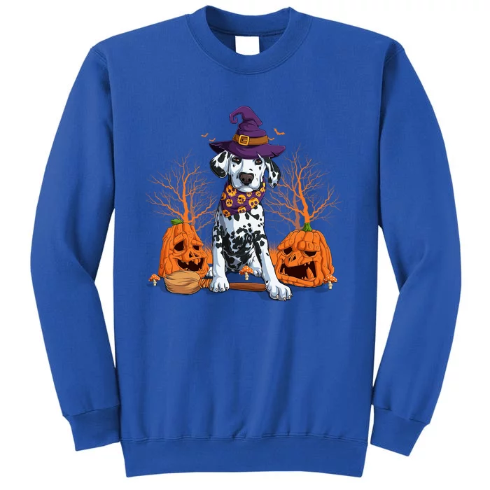 Halloween Dalmatian Costume Pumpkin Dog Dalmatian Owner Gift Tall Sweatshirt