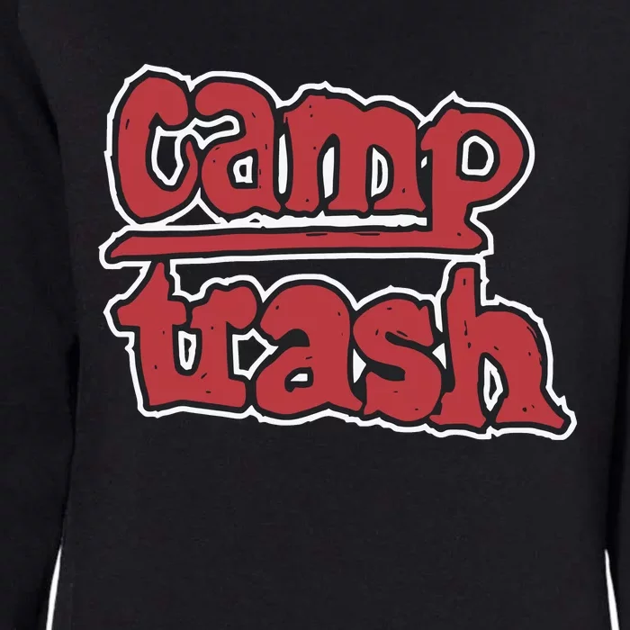 Hand Drawn Camp Trash Womens California Wash Sweatshirt