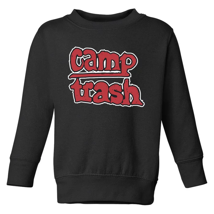 Hand Drawn Camp Trash Toddler Sweatshirt