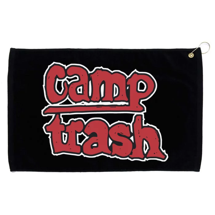 Hand Drawn Camp Trash Grommeted Golf Towel