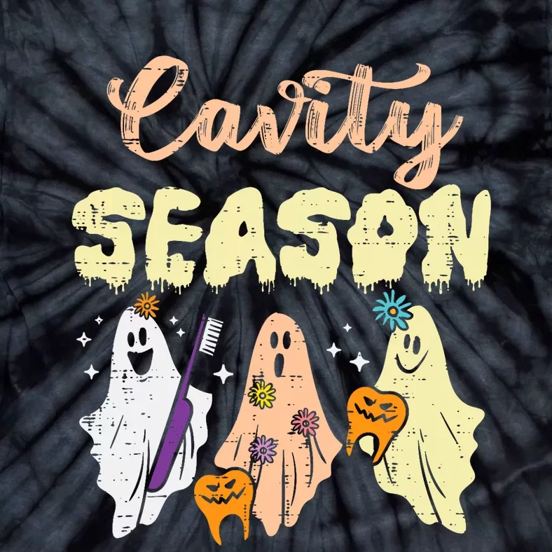 Halloween Dentist Cavity Season Dental Costume Tie-Dye T-Shirt