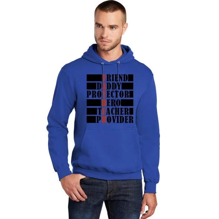 Hero Daddy Celebrating FatherS Day Tall Hoodie