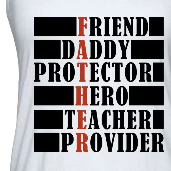 Hero Daddy Celebrating FatherS Day Ladies Essential Flowy Tank