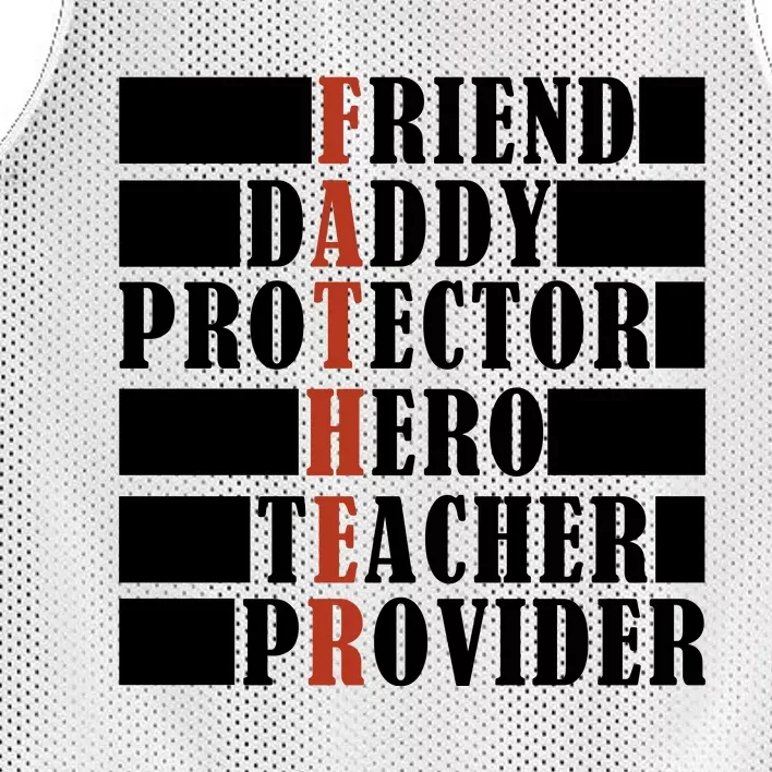 Hero Daddy Celebrating FatherS Day Mesh Reversible Basketball Jersey Tank