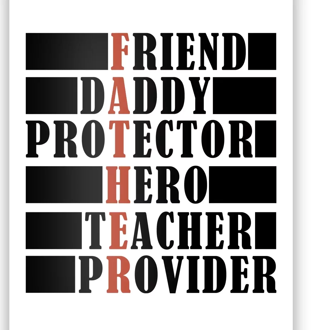 Hero Daddy Celebrating FatherS Day Poster