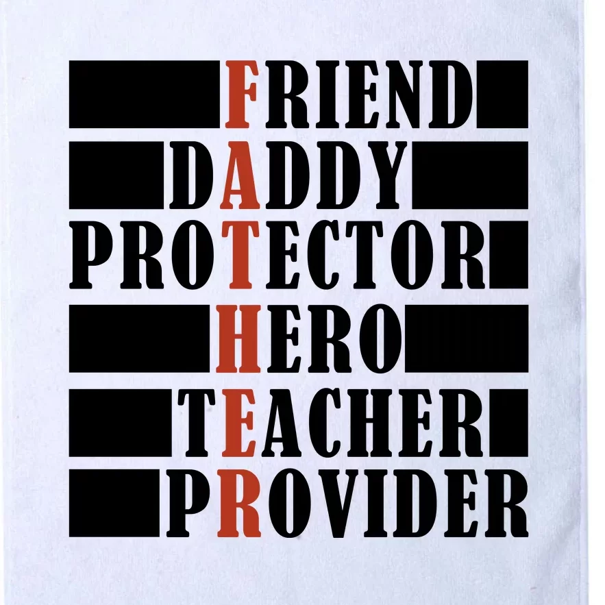 Hero Daddy Celebrating FatherS Day Platinum Collection Golf Towel