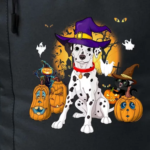 Halloween Dalmatian Costume Pumpkin Dog Dalmatian Owner Meaningful Gift Daily Commute Backpack