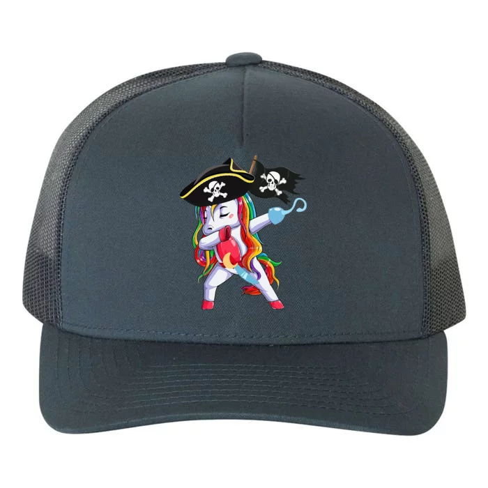 Halloween Dabbing Cute Pirate Unicorn Yupoong Adult 5-Panel Trucker Hat