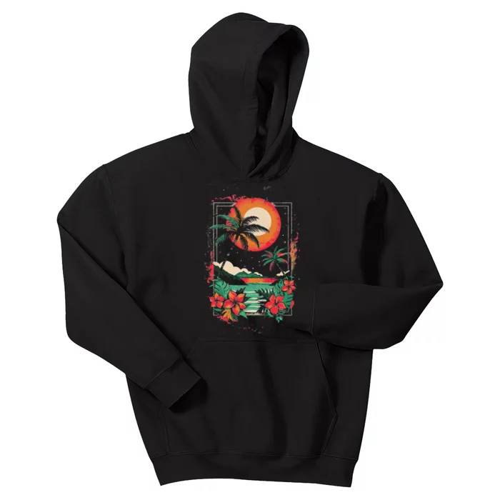 Hawaiian Design Cool Kids Hoodie