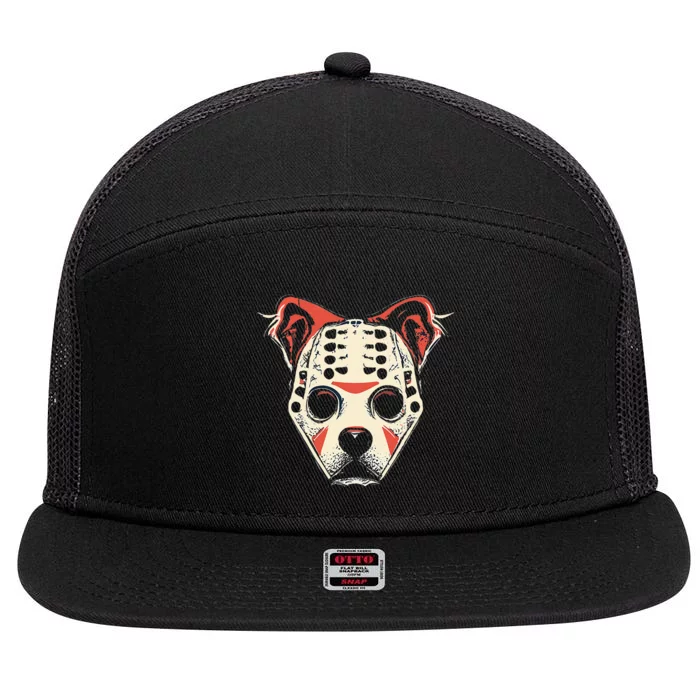 Halloween Dog Costume CHI CHI CHI AH AH AH RUF RUF RUF 7 Panel Mesh Trucker Snapback Hat