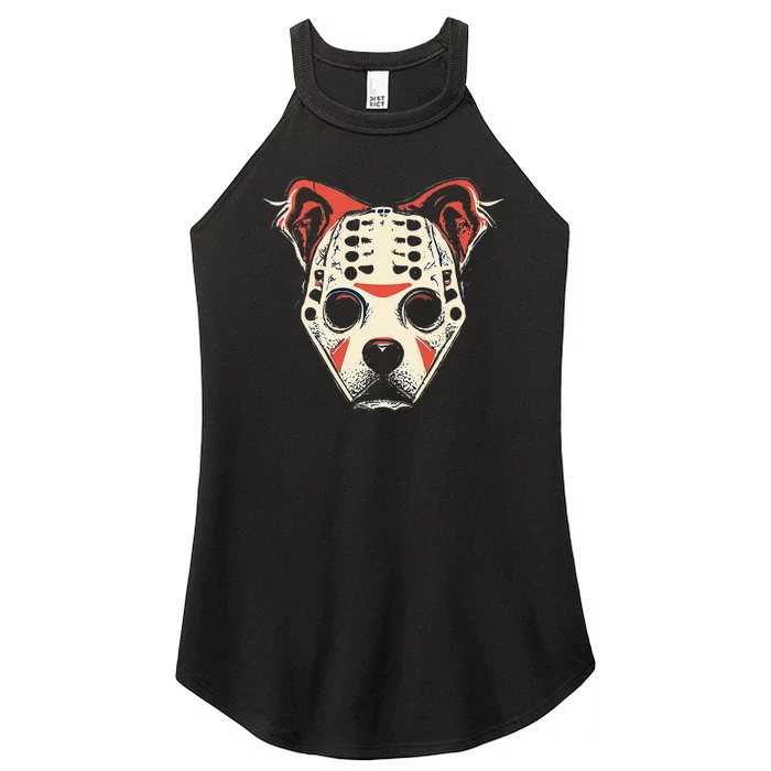 Halloween Dog Costume CHI CHI CHI AH AH AH RUF RUF RUF Women’s Perfect Tri Rocker Tank