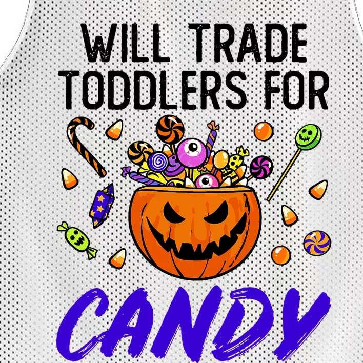 Halloween Day Care Teacher Will Trade For Candy Mesh Reversible Basketball Jersey Tank