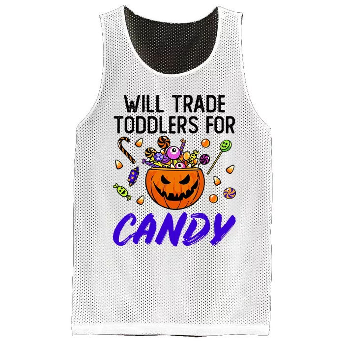 Halloween Day Care Teacher Will Trade For Candy Mesh Reversible Basketball Jersey Tank