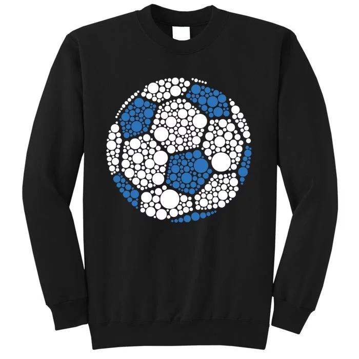 Happy Dot Day 2024 Polka Dot Soccer Ball Lover Tall Sweatshirt