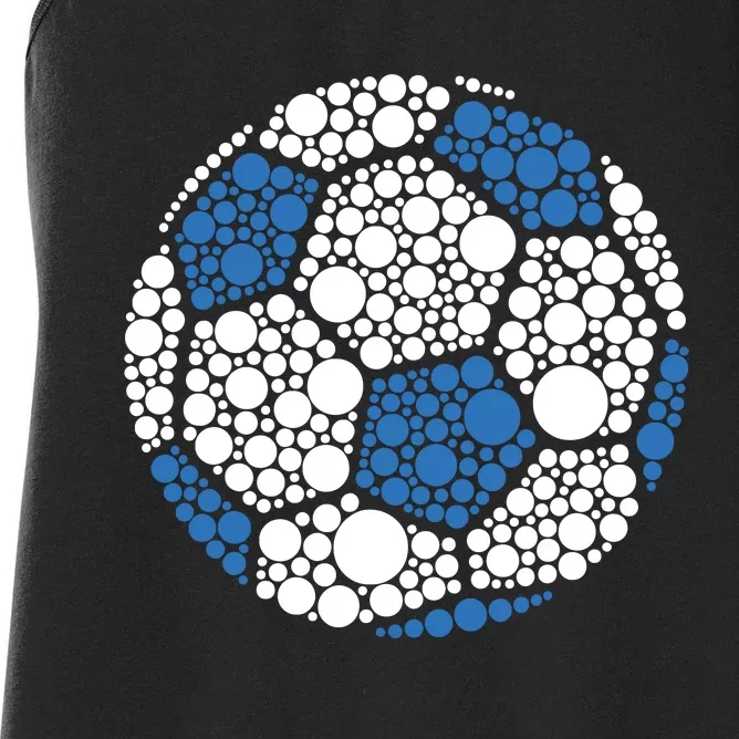 Happy Dot Day 2024 Polka Dot Soccer Ball Lover Women's Racerback Tank