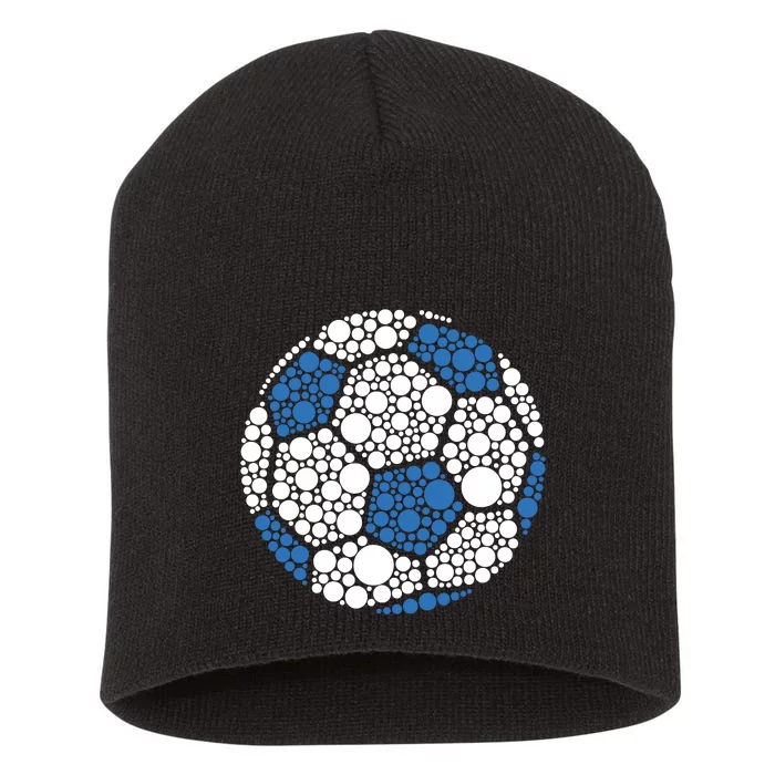 Happy Dot Day 2024 Polka Dot Soccer Ball Lover Short Acrylic Beanie