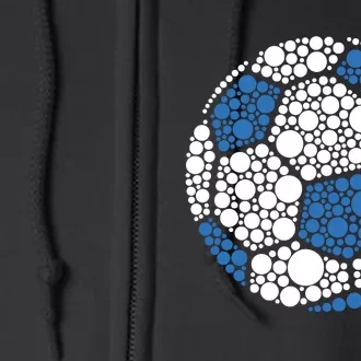 Happy Dot Day 2024 Polka Dot Soccer Ball Lover Full Zip Hoodie